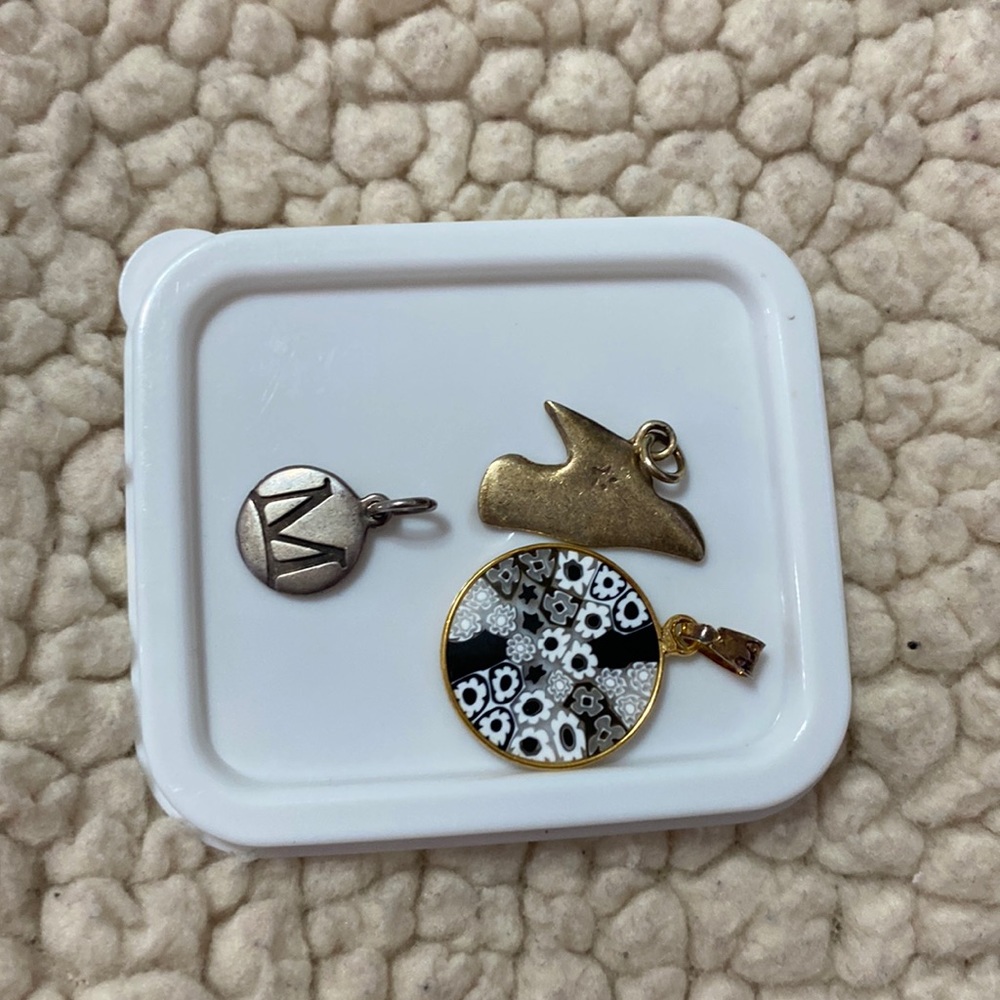 A set of charms for necklaces
